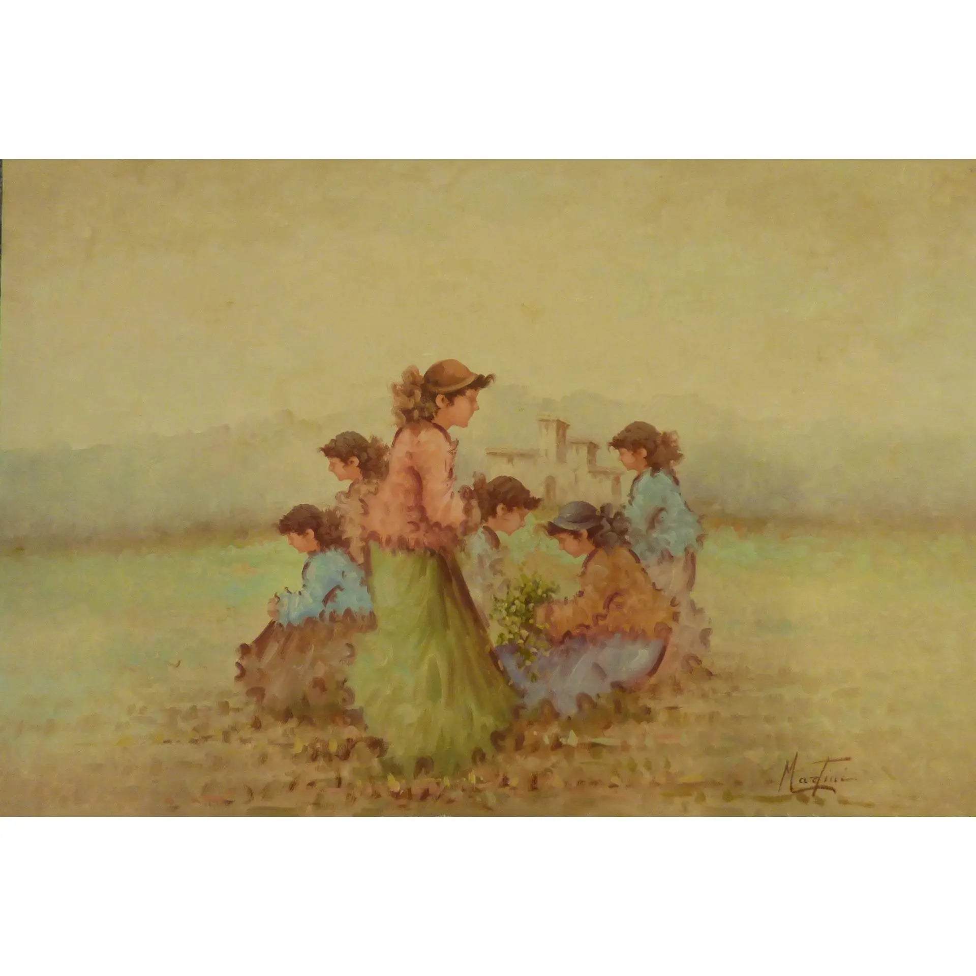 Painting Canvas Wall Art French Oil Painting MAbctilli Ready To Hang For Home Wall Art Decoration 50" X 70" Abcp-206